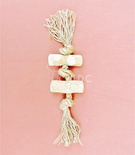 커피 우드 터그 (나무 조각 2개) 사이즈 S 썸네일