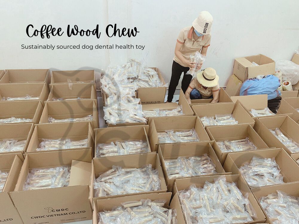 CWDC Vietnam의 커피 나무 강아지 씹는 장난감의 뛰어난 이점